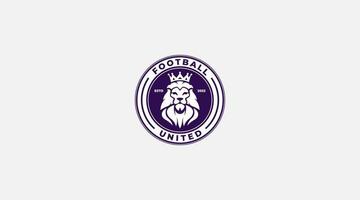 Amerikaans voetbal leeuw Verenigde logo ontwerp vector illustratie icoon