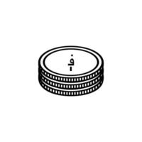 afghanistan valuta icoon symbool, afghaan Afghaans, afn teken. vector illustratie