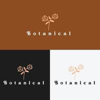 botanisch logo. boho logo's, botanisch logo, botanisch, boho, balans logo, schoon logo, minimaal logo, vrij logo vector