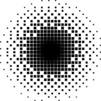 pixel cirkel voor decoratie. vector