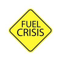 brandstof crisis icoon. de concept van bedrijf probleem in de wereld vector