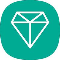 diamanten lijn vector icoon ontwerp