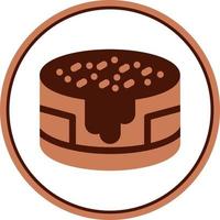 chocola taart vector icoon ontwerp