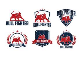 Bullfighter Rough Logo Gratis Vector