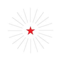 eps10 rood vector premie ster abstract kunst icoon geïsoleerd Aan wit achtergrond. viering symbool in een gemakkelijk vlak modieus modern stijl voor uw website ontwerp, logo, en mobiel toepassing