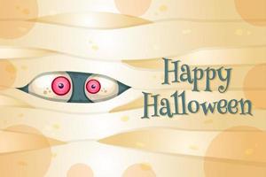 happy halloween vector briefkaartsjabloon