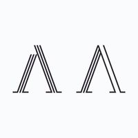 brief een logo vector sjabloon element