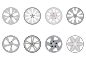 Platte hubcap vectoren