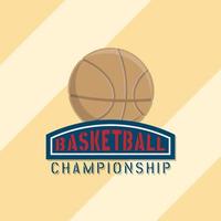 basketbal kampioenschap logo vector
