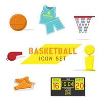 basketbal pictogramserie vector