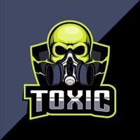 giftig masker sport esport logo ontwerp vector