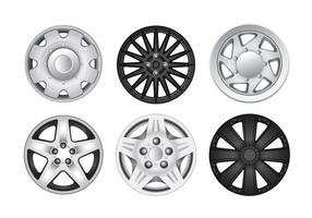 Zilveren Wielen Hubcap Vectors