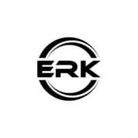 erk brief logo ontwerp in illustratie. vector logo, schoonschrift ontwerpen voor logo, poster, uitnodiging, enz.