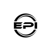 epi brief logo ontwerp in illustratie. vector logo, schoonschrift ontwerpen voor logo, poster, uitnodiging, enz.