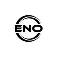 eno brief logo ontwerp in illustratie. vector logo, schoonschrift ontwerpen voor logo, poster, uitnodiging, enz.