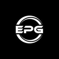 epg brief logo ontwerp in illustratie. vector logo, schoonschrift ontwerpen voor logo, poster, uitnodiging, enz.