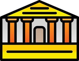 Parthenon vector icoon ontwerp