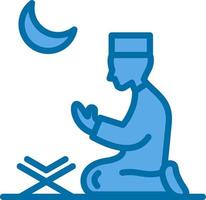 moslim bidden vector icoon ontwerp