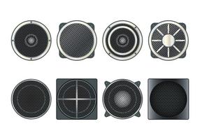 Speaker Grill Vector iconen instellen