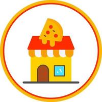 pizza winkel vector icoon ontwerp