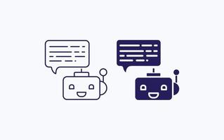 chatbot, klant zorg vector illustratie icoon