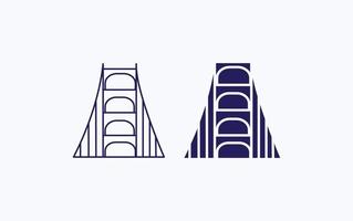 brug icoon vector illustratie