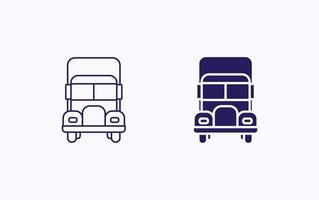 levering vrachtauto illustratie icoon vector
