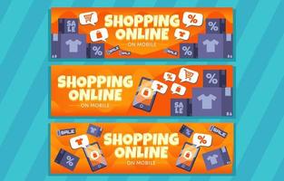 winkelen online promotiekorting vector