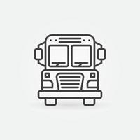 school- bus vector schets icoon. schoolbus concept symbool