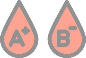 bloed types vector icoon ontwerp