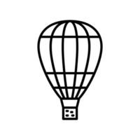heet lucht ballon icoon voor vliegend recreatie of vervoer vector