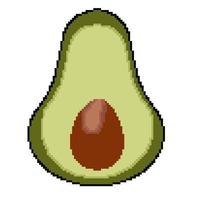 pixel icoon gepast voeding fruit avocado vector