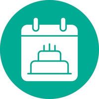 verjaardag datum vector icoon ontwerp
