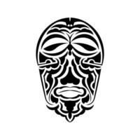 tribal Afrikaanse masker vector icon.black vector icoon geïsoleerd Aan wit achtergrond tribal Afrikaanse masker.