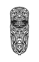 tribal masker gemaakt in vector. traditioneel totem symbool geïsoleerd. vector