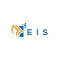 eis credit reparatie accounting logo ontwerp Aan wit achtergrond. eis creatief initialen groei diagram brief logo concept. eis bedrijf financiën logo ontwerp. vector