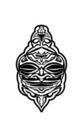 tribal masker gemaakt in vector. traditioneel totem symbool geïsoleerd. vector