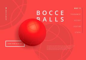 Bocce Ball Wallpaper Illustratie vector