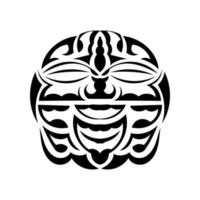 Tiki Masker. maori of polynesië patroon. goed voor prints en tatoeages. geïsoleerd. vector