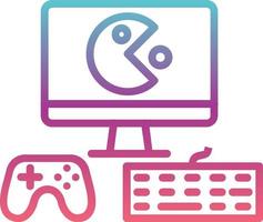 gaming opstelling vector icoon