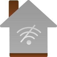 Nee Wifi huis vector icoon ontwerp