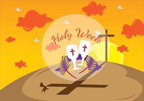 Lent de Heilige Week Illustratie vector