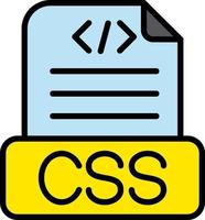 css het dossier vector icoon ontwerp