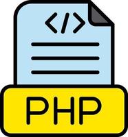 php het dossier vector icoon ontwerp