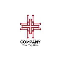 bedrijf technologie logo ontwerp vector illustratie