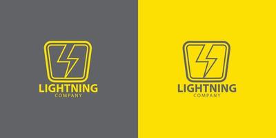 bliksem elektriciteit logo vector