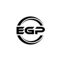 egp brief logo ontwerp in illustratie. vector logo, schoonschrift ontwerpen voor logo, poster, uitnodiging, enz.