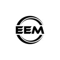 eem brief logo ontwerp in illustratie. vector logo, schoonschrift ontwerpen voor logo, poster, uitnodiging, enz.