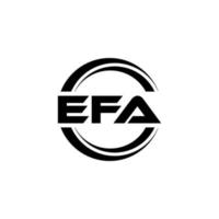 efa brief logo ontwerp in illustratie. vector logo, schoonschrift ontwerpen voor logo, poster, uitnodiging, enz.