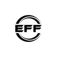 eff brief logo ontwerp in illustratie. vector logo, schoonschrift ontwerpen voor logo, poster, uitnodiging, enz.